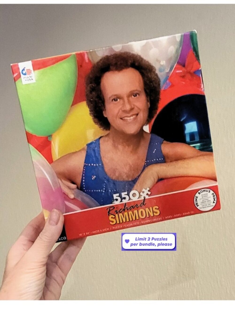 RICHARD SIMMONS by Ceaco Jigsaw Puzzle 550 pieces